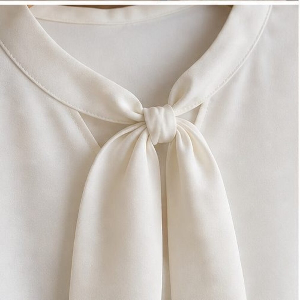 Ivory Button Blouse - Picture 4 of 6